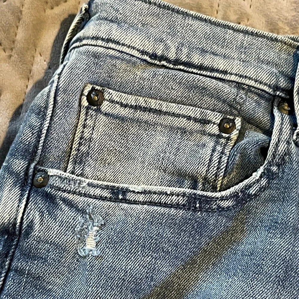 PRPS Le Sabre slim tapered fit distressed jeans mens size 34x34‎ blue NWOT